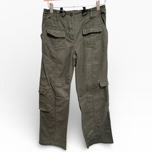 Classic Brandy Melville Women’s Khaki Olive Green Cargo Pants - One Size